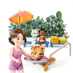 Daniel Tiger Water Fun Book by Simon Spotlight Preschool Adventure-0