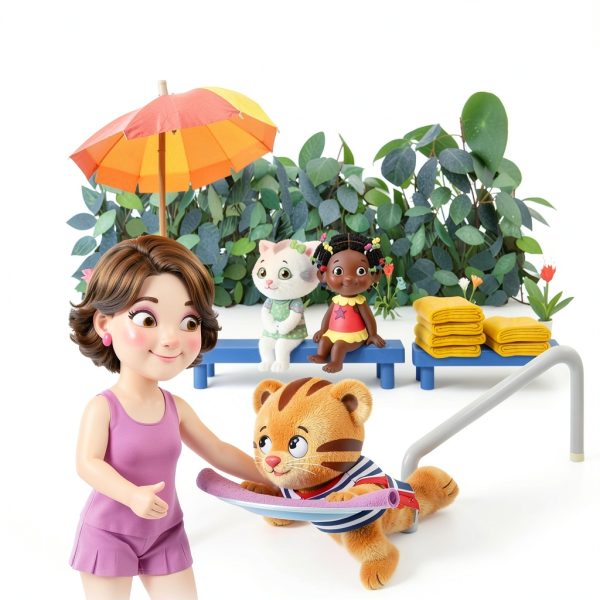 Daniel Tiger Water Fun Book by Simon Spotlight Preschool Adventure-0