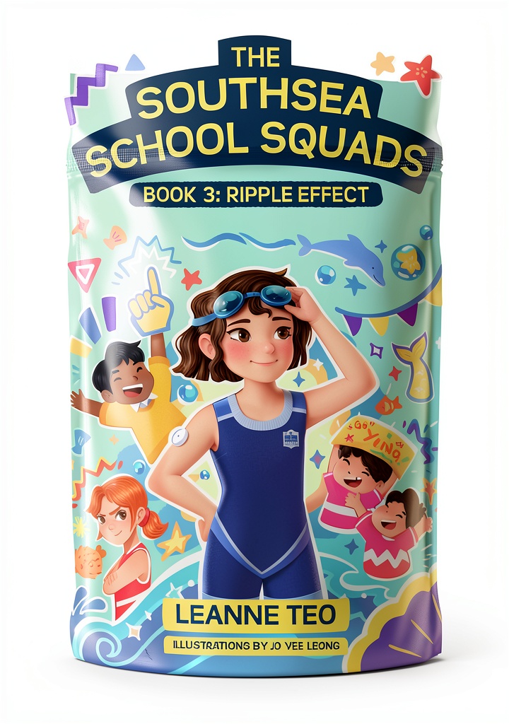 Installing Southsea School Squads Book 3 Kindle eBook on a wooden desk